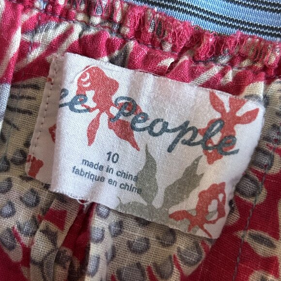 RARE 2000s Free People Fantastic Floral Elastic Skirt ASO Miley Stewart - Picture 6 of 8